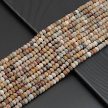 Load image into Gallery viewer, 4x6mm Rondelle Smooth Crazy Lace Agate Beads, Sku#U1968