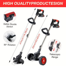 Load image into Gallery viewer, Portable Wireless Electric Lawn Mower &amp; Garden Weeder