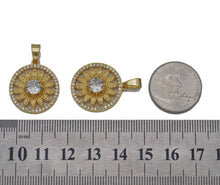 Load image into Gallery viewer, CZ Sunflower Charm, Sku#LK637