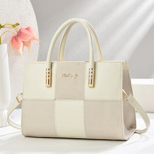 Load image into Gallery viewer, Women's Large Capacity Patchwork Tote Bag - Stylish Color Block Shoulder Handbag