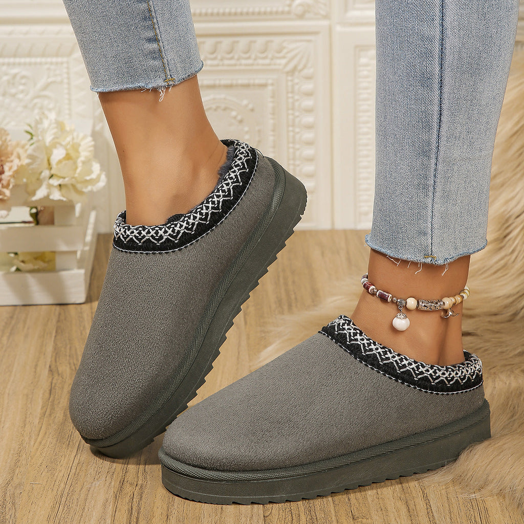 Fringed Snow Boots