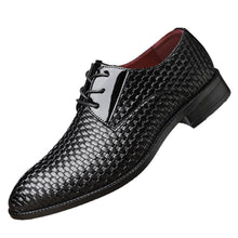 Load image into Gallery viewer, Men's Stylish Formal Pointed-Toe Lace-Up Leather Dress Shoes