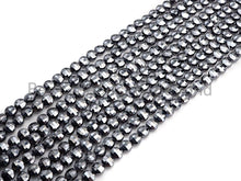 Load image into Gallery viewer, Natural Tera Hertz Checker Board Cut Coin Shape beads, 4mmTu