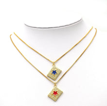 Load image into Gallery viewer, CZ Enamel Star Charm, Sku#JL81
