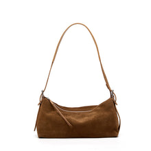 Load image into Gallery viewer, Women's Genuine Leather Crossbody Bag – Retro Soft Deerskin Shoulder Bag with Multi-Pocket Organizer