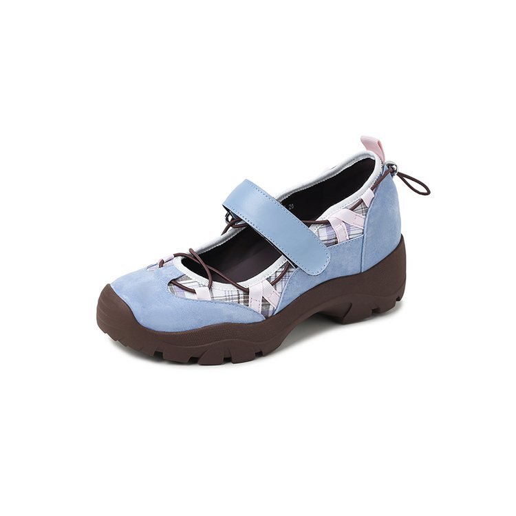 Women's Retro Chunky Platform Velcro Sneakers | Breathable Mesh | Height Lift