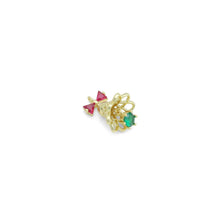 Load image into Gallery viewer, CZ Gold Silver Christmas Bell Charm Pendant,Sku#A481