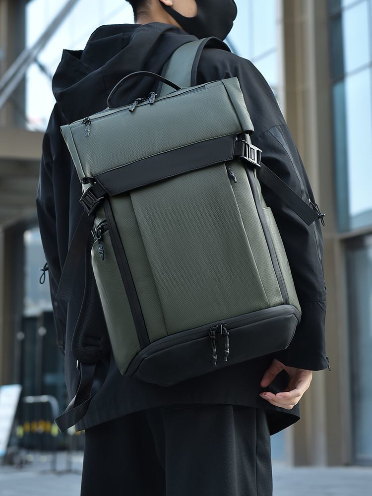 Men's Business Laptop Backpack - Casual Commuter Backpack with Multiple Compartments