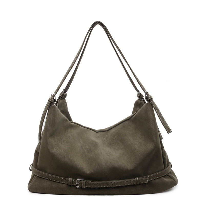 Women's PU Leather Crossbody Shoulder Bag | Minimalist Messenger Bag – Black, Green, Brown, Coffee