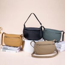 Load image into Gallery viewer, Women's Genuine Cowhide Leather Crossbody Bag – Urban Minimalist Shoulder Bag