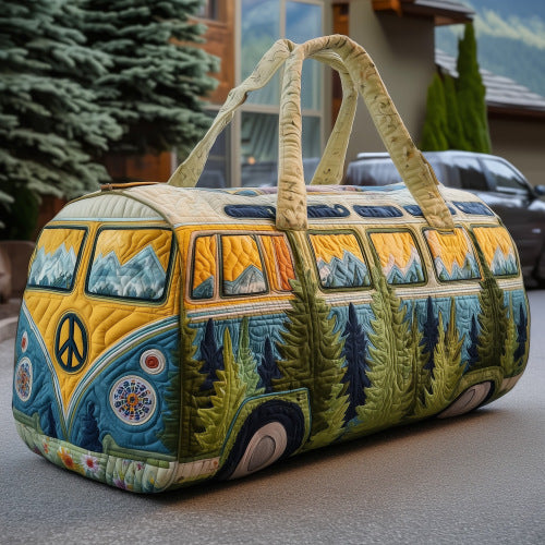 Quilted Embroidery Travel Tote Bag - Multifunctional Sports & Fitness Duffle for Women & Men