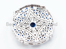 Load image into Gallery viewer, CZ Micro Pave 34mm Large Flower Disc, SKU#L199