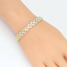 Load image into Gallery viewer, Rectangle CZ Watch Band Style Bracelet, Sku#A348