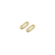 Load image into Gallery viewer, Plain Gold /Silver  Long Paperclip Snap Click Clasp/Charm Holder, Sku#Y839