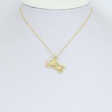 Load image into Gallery viewer, Gold 3D Motorbike motorcycle motor vehicle Charm Pendant, Sku#LD682