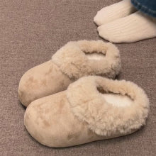 Load image into Gallery viewer, Retro Thick-Soled Fleece-Lined Slippers