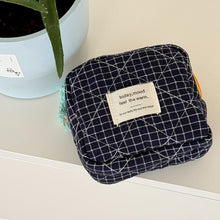 Load image into Gallery viewer, Portable Canvas Plaid Coin Purse