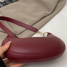 Load image into Gallery viewer, Women's Minimalist Dumpling Underarm Bag – PU Leather Crossbody Shoulder Bag