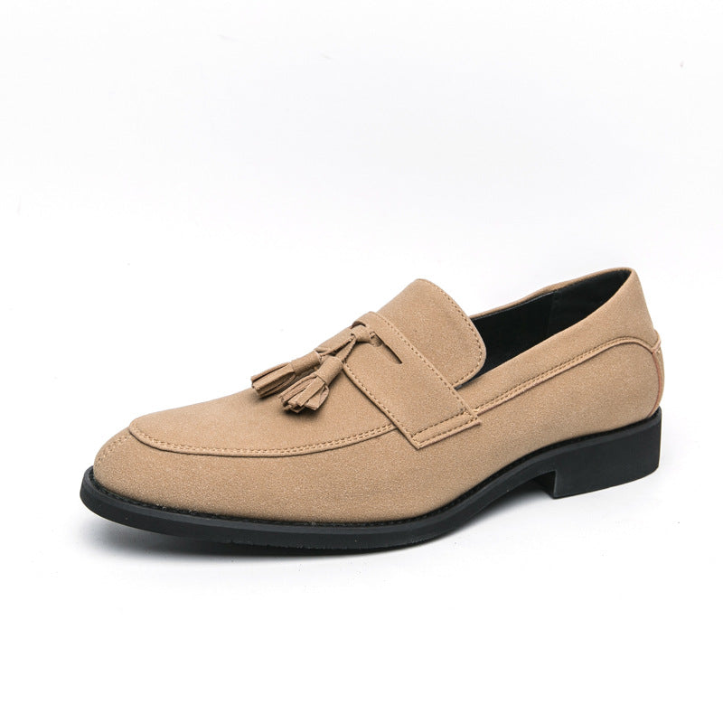 Men's Tassel Loafers - Casual Slip-On Shoes with Rubber Sole