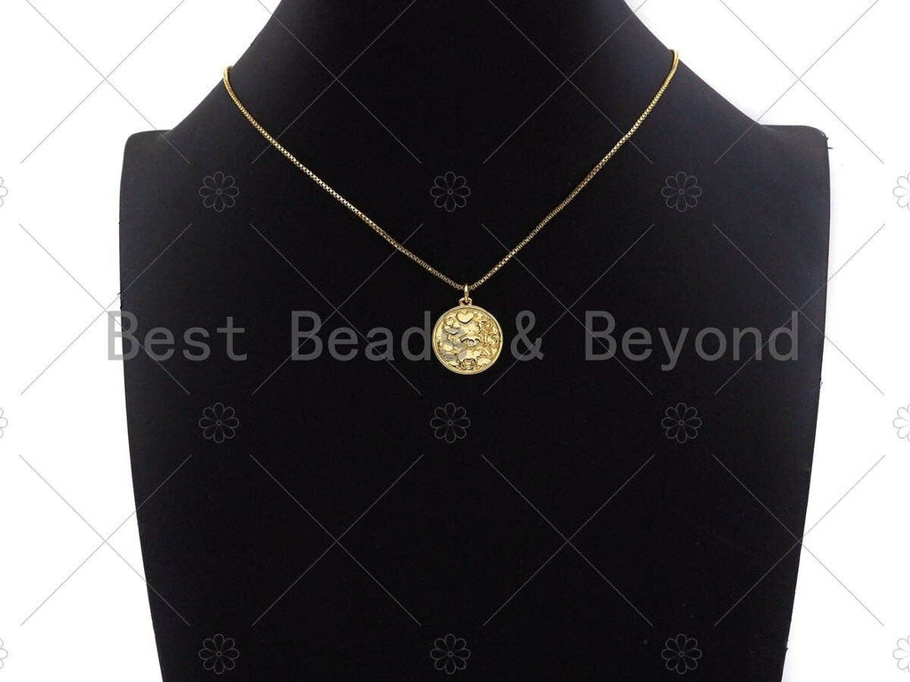 Pave Elephant Heart Evil Eye Shamrock Lucky Charm,sku#L383