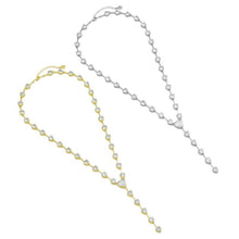 Load image into Gallery viewer, Heart CZ Link Chain Y shape Long Lariat Style Necklace, Sku#A153