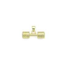 Load image into Gallery viewer, Gold Dumbell Charm Pendant, Sku#Lk1108