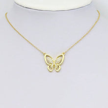 Load image into Gallery viewer, CZ Butterfly Connector Charm, Sku#LK920