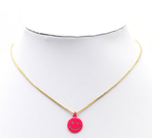 Load image into Gallery viewer, Enamel Star Eye Smiley Face Charm, Sku#L709