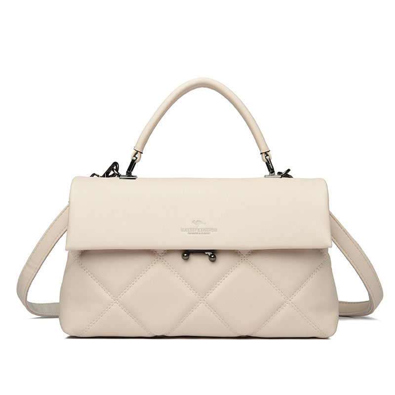 Premium Crossbody Handbag - Synthetic Leather Shoulder Bag with Multiple Compartments