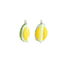 Load image into Gallery viewer, Enamel Gold Durian Charm Pendant,Sku#LK1228