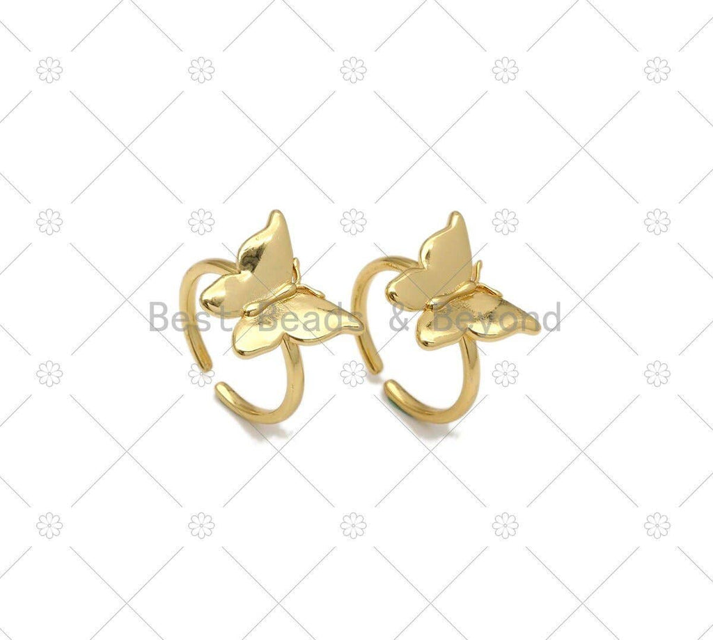 Butterfly Shape Adjustable Ring, Sku#X278