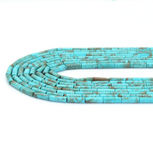 Load image into Gallery viewer, 4x13mm Smooth Tube Turquoise Beads, Sku#U1829