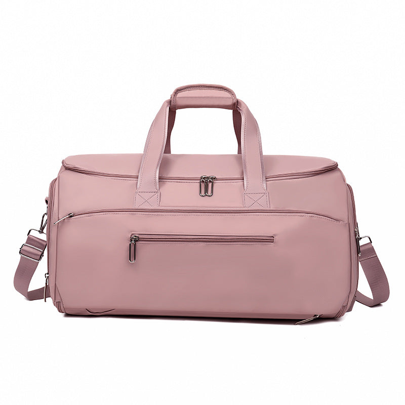 Multi-Function Sports & Travel Tote Bag with Dry-Wet Separation - Nylon Gym Duffel Bag for Fitness & Business Travel
