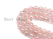 Load image into Gallery viewer, Mystic Plated Natural Rose Quartz Beads, High Quality Rose Quartz Beads, 6mm/8mm/10mm/12mm, sku# U482