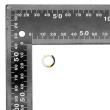 Load image into Gallery viewer, Black White Dual color Everyday Hoop Earrings, Sku#A164