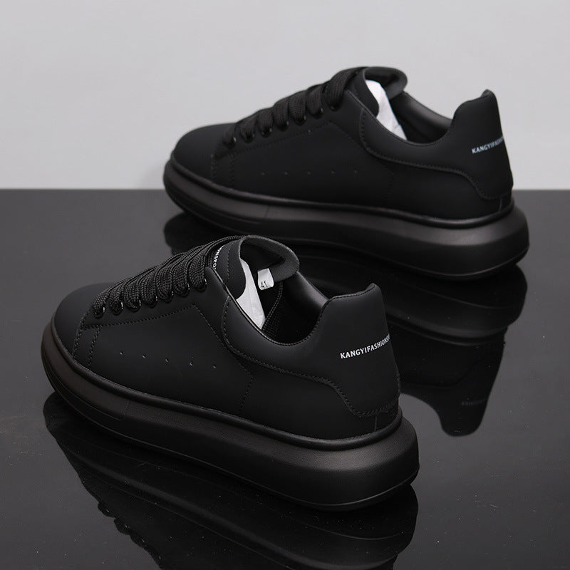 Korean Style Minimalist Sneakers for Men & Women – Microfiber Low-Cut Casual Shoes