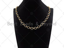 Load image into Gallery viewer, 11x14mm High Quality Micro Pave Chain, Oval Link Statement, M378