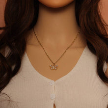 Load image into Gallery viewer, CZ Gold Butterfly Charm, Sku#LX203