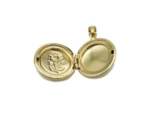 Load image into Gallery viewer, Lockets Rose Flower On Round Pendant, Sku#FH190