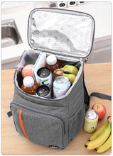 Load image into Gallery viewer, Oxford Cloth Insulated Backpack – Foldable Thermal Shoulder Bag for Lunch &amp; Delivery