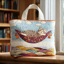Load image into Gallery viewer, Quilted Digital Print Tote Bag - High Capacity Women's Shoulder Bag with Embroidery