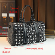Load image into Gallery viewer, Large-Capacity Casual Travel Rhinestone Embellished Handbag Shoulder Crossbody Bag