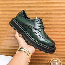 Load image into Gallery viewer, Men's British-Style Glossy Height-Increasing Leather Shoes – Tassel Loafer, Microfiber Upper