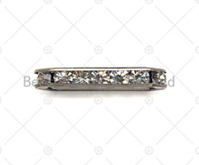 Load image into Gallery viewer, 10pc Rhinestone Jewerly Separator Bar with 3 holes, Sku#C112