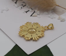 Load image into Gallery viewer, CZ North Star on Flower Charm, Sku#LK625