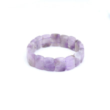 Load image into Gallery viewer, 12x16mm Amethyst Rectangle Stretchy Bracelet, Sku#U2003
