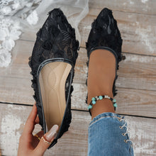 Load image into Gallery viewer, Women's Floral Pointed-Toe Flat Loafers - Slip-On Casual Shoes