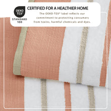Load image into Gallery viewer, Decorative Cotton Stripe Bath Towel Set - Noelle Collection