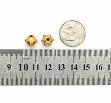 Load image into Gallery viewer, Gold Enamel Spacer Beads, Sku#LX72