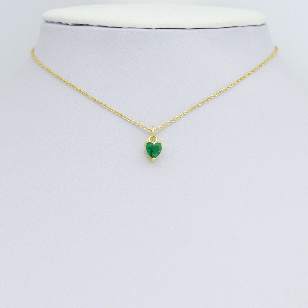 Red black clear green blue crystal Heart Charm Pendant, Sku#LD707